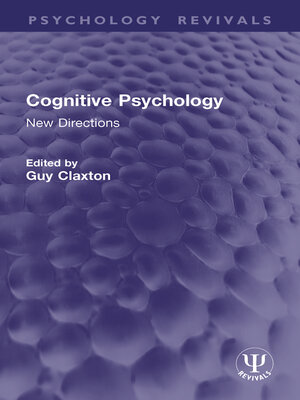 cover image of Cognitive Psychology